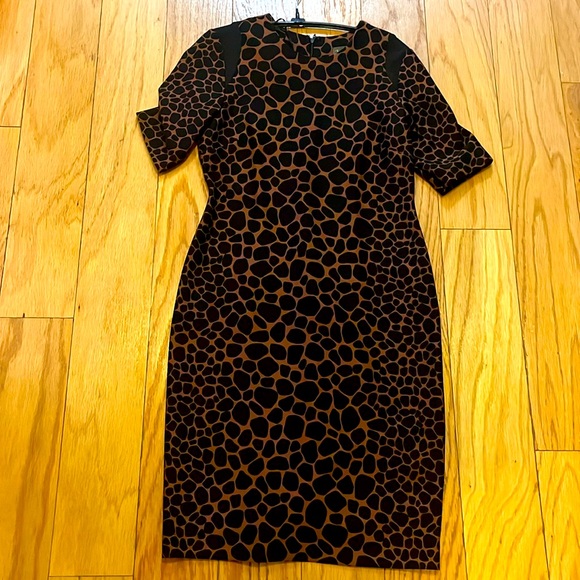 Cheetah Print Polyster Dress - Picture 1 of 4